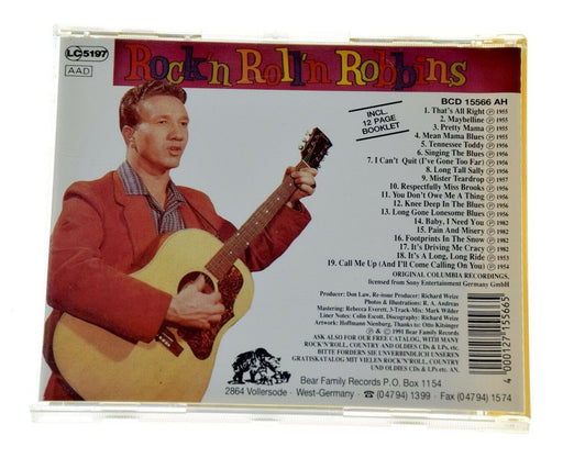 ROCK'N ROLL'N ROBBINS MARTY ROBBINS SINGS Rare CD Album - Complete, VG Condition - Very Good - Attic Discovery Shop