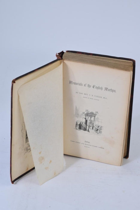 Vintage Memorials Of The English Martyrs by Rev C B Tayler First Edition Rare - Good - Attic Discovery Shop